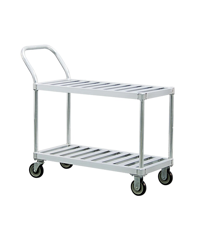 Xe Đẩy Phục Vụ New Age 2 Tầng Nhôm Tải Trọng 453.51 kg Thành Phẳng (1420)
