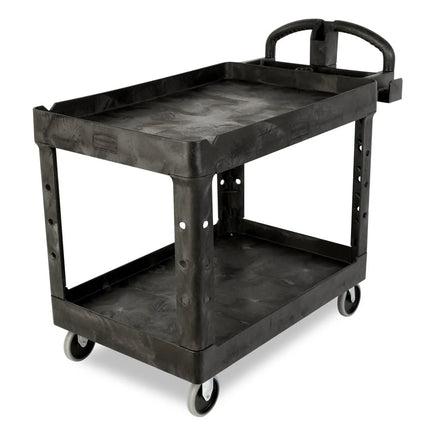 Xe Đẩy Phục Vụ Rubbermaid FG452088BLA 2 Tầng Polymer Tải Trọng 226.76 kg Thành Cao
