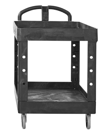 Xe Đẩy Phục Vụ Rubbermaid FG452088BLA 2 Tầng Polymer Tải Trọng 226.76 kg Thành Cao