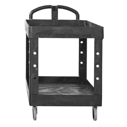 Xe Đẩy Phục Vụ Rubbermaid FG452088BLA 2 Tầng Polymer Tải Trọng 226.76 kg Thành Cao