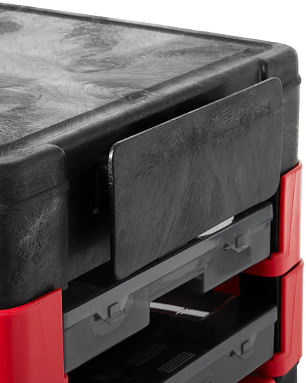 Xe Đẩy Phục Vụ Rubbermaid FG618088 BLA 2 Tầng Polymer Tải Trọng 149.66 kg Thành Phẳng