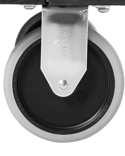 Xe Đẩy Phục Vụ Rubbermaid FG618088 BLA 2 Tầng Polymer Tải Trọng 149.66 kg Thành Phẳng
