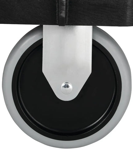 Xe Đẩy Phục Vụ Rubbermaid FG9T6700BLA 2 Tầng Polymer Tải Trọng 226.76 kg Thành Cao