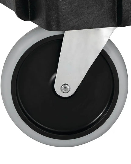 Xe Đẩy Phục Vụ Rubbermaid FG9T6700BLA 2 Tầng Polymer Tải Trọng 226.76 kg Thành Cao