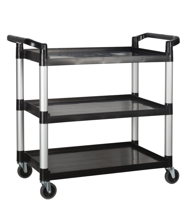 Xe Đẩy Phục Vụ Winco UC-3019K 3 Tầng Nhựa Tải Trọng 181.41 kg Thành Cao