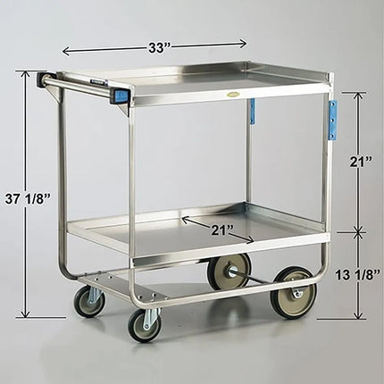 Xe Đẩy Tiện Ích Inox 2 Tầng Lakeside 543 Tải Trọng 317.46 kg, Gờ Nâng