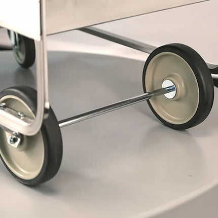 Xe Đẩy Tiện Ích Inox 3 Tầng Lakeside 744 Tải Trọng 317.46 kg, Gờ Nâng