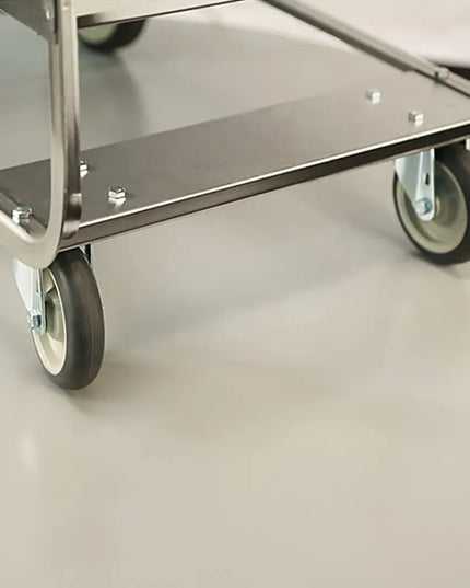 Xe Đẩy Tiện Ích Inox 3 Tầng Lakeside 744 Tải Trọng 317.46 kg, Gờ Nâng