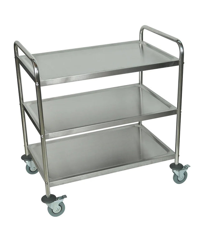 Xe Đẩy Tiện Ích Inox 3 Tầng Luxor ST-3 Tải Trọng 90.7 kg, Gờ Cao