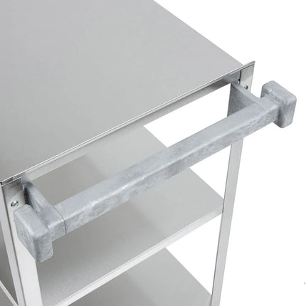 Xe Đẩy Tiện Ích Inox 3 Tầng Vollrath 97126 Tải Trọng 181.41 kg, Gờ Nâng