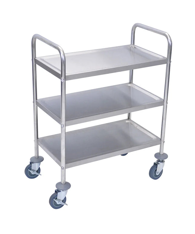 Xe Đẩy Tiện Ích Inox Luxor 3 Tầng Thành Cao L100S3