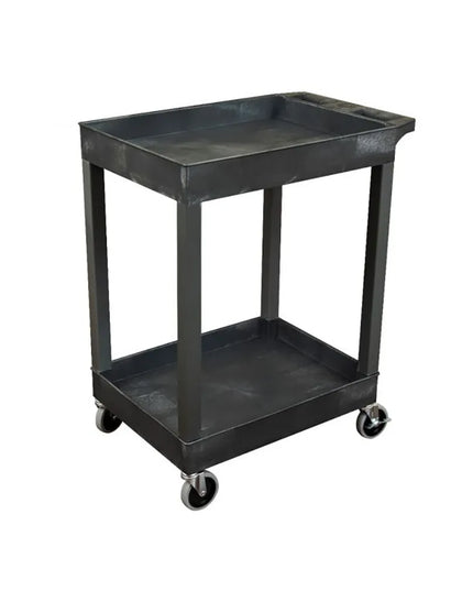 Xe Đẩy Tiện Ích Khay Nhựa Luxor 2 Tầng Tải Trọng 226.76 kg Thành Cao SEC11HD-B