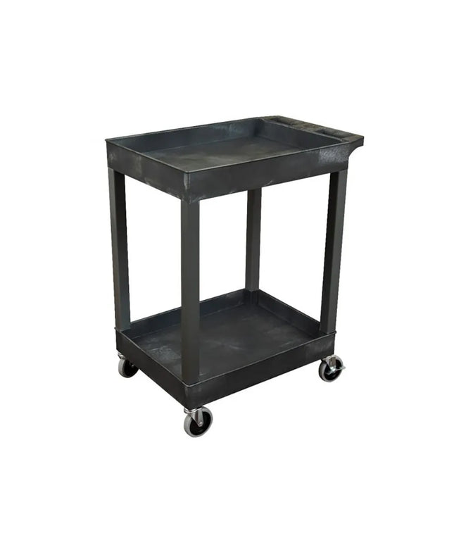 Xe Đẩy Tiện Ích Khay Nhựa Luxor 2 Tầng Tải Trọng 226.76 kg Thành Cao SEC11HD-B