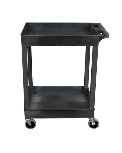 Xe Đẩy Tiện Ích Khay Nhựa Luxor 2 Tầng Tải Trọng 226.76 kg Thành Cao SEC11HD-B