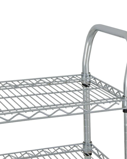 Xe Đẩy Tiện Ích Lưới Thép StoreIt 3 Tầng Tải Trọng 272.11 kg Thành Phẳng Mạ Crom SI-UC-3-3618-CH