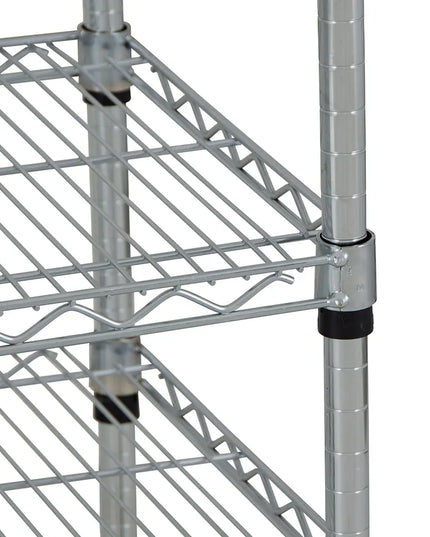 Xe Đẩy Tiện Ích Lưới Thép StoreIt 3 Tầng Tải Trọng 272.11 kg Thành Phẳng Mạ Crom SI-UC-3-3618-CH