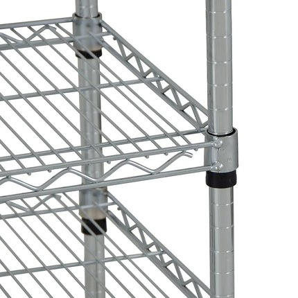 Xe Đẩy Tiện Ích Lưới Thép StoreIt 3 Tầng Tải Trọng 272.11 kg Thành Phẳng Mạ Crom SI-UC-3-3618-CH