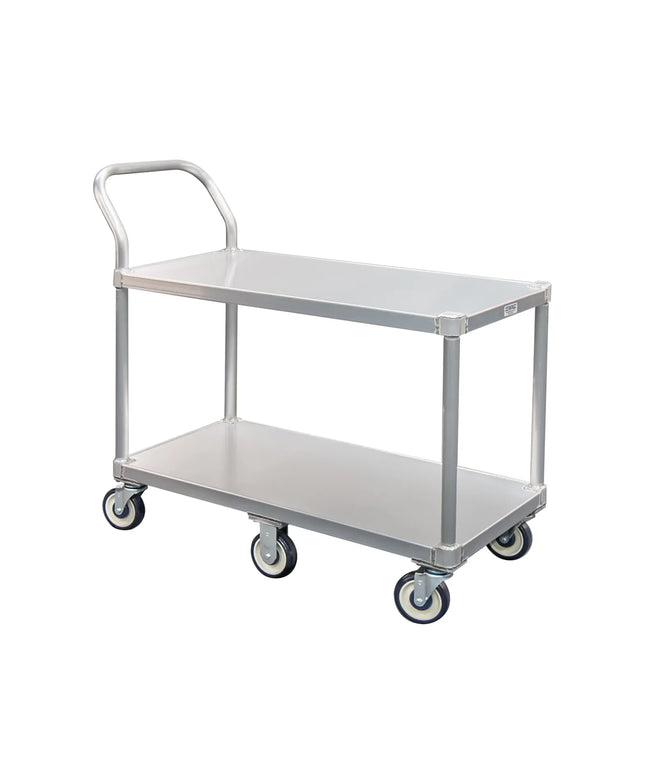 Xe Đẩy Tiện Ích Nhôm 2 Tầng New Age Tải Trọng 362.81 kg, Gờ Phẳng (1490)