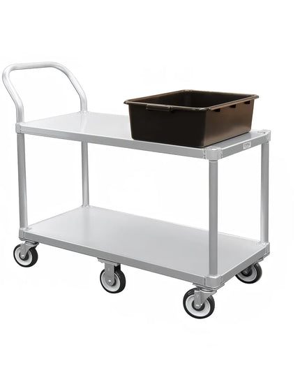 Xe Đẩy Tiện Ích Nhôm 2 Tầng New Age Tải Trọng 362.81 kg, Gờ Phẳng (1490)