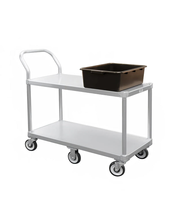 Xe Đẩy Tiện Ích Nhôm 2 Tầng New Age Tải Trọng 362.81 kg, Gờ Phẳng (1490)