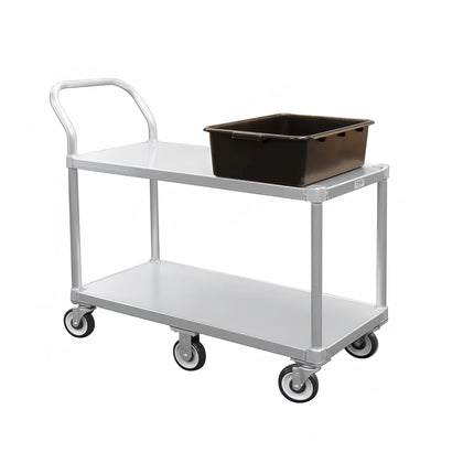 Xe Đẩy Tiện Ích Nhôm 2 Tầng New Age Tải Trọng 362.81 kg, Gờ Phẳng (1490)