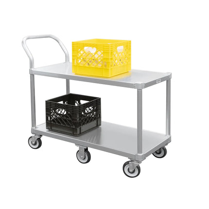 Xe Đẩy Tiện Ích Nhôm 2 Tầng New Age Tải Trọng 362.81 kg, Gờ Phẳng (1490)