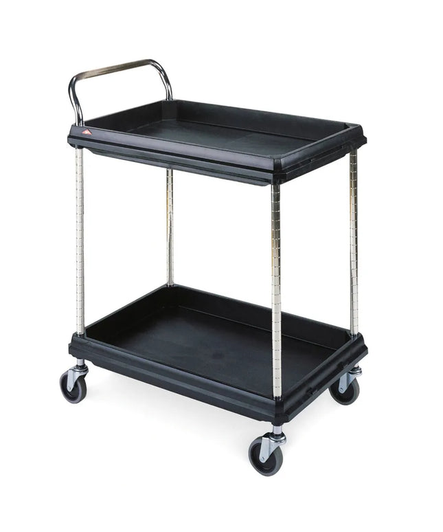 Xe Đẩy Tiện Ích Nhựa 2 Tầng Metro BC2636-2DBL Tải Trọng 181.41 kg, Gờ Cao