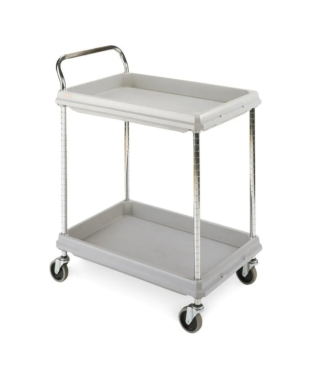 Xe Đẩy Tiện Ích Nhựa 2 Tầng Metro BC2636-2DG Tải Trọng 181.41 kg, Gờ Cao