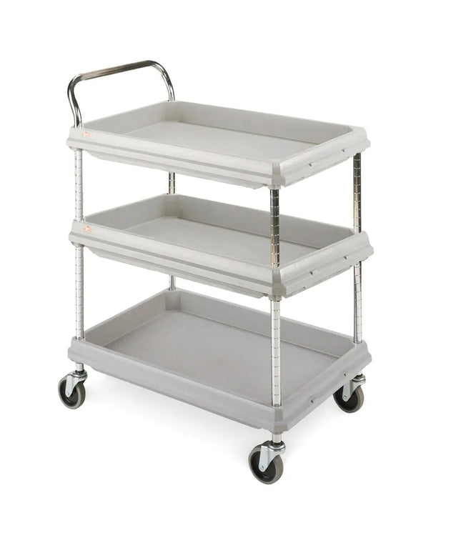 Xe Đẩy Tiện Ích Nhựa 3 Tầng Metro BC2636-3DG Tải Trọng 181.41 kg, Gờ Nâng