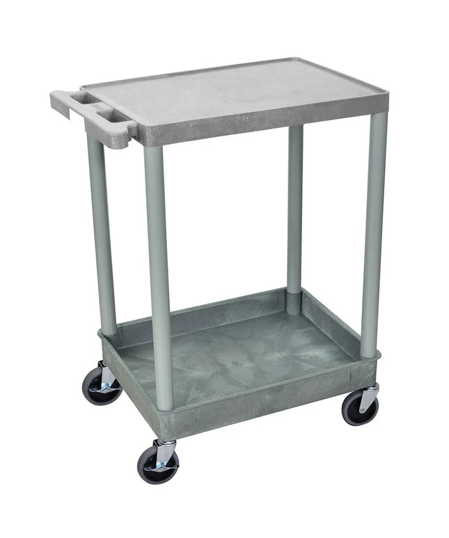 Xe Đẩy Tiện Ích Polymer 2 Tầng Luxor Tải Trọng 136.05 kg, Gờ Nâng (STC21-G)