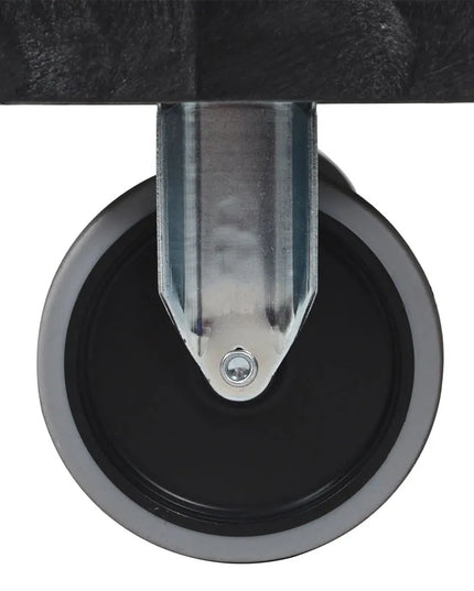 Xe Đẩy Tiện Ích Polymer 2 Tầng Luxor Tải Trọng 226.76 kg, Gờ Nâng, Đen (XLC11-B)