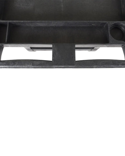 Xe Đẩy Tiện Ích Polymer 2 Tầng Luxor Tải Trọng 226.76 kg, Gờ Nâng, Đen (XLC11-B)