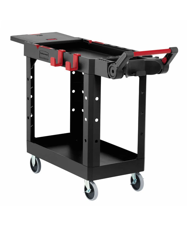 Xe Đẩy Tiện Ích Polymer 2 Tầng Rubbermaid 1997206 Tải Trọng 226.76 kg, Gờ Cao