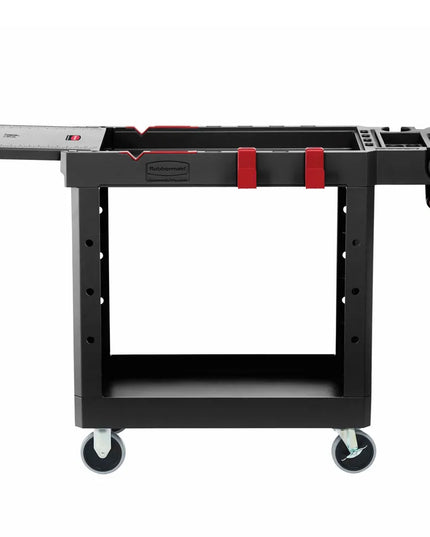 Xe Đẩy Tiện Ích Polymer 2 Tầng Rubbermaid 1997206 Tải Trọng 226.76 kg, Gờ Cao