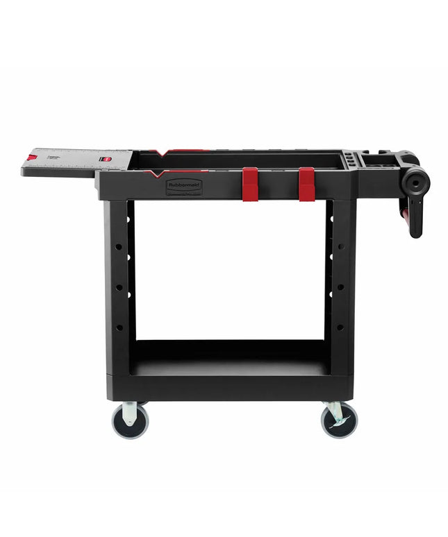 Xe Đẩy Tiện Ích Polymer 2 Tầng Rubbermaid 1997206 Tải Trọng 226.76 kg, Gờ Cao