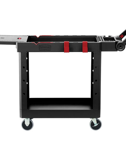 Xe Đẩy Tiện Ích Polymer 2 Tầng Rubbermaid 1997206 Tải Trọng 226.76 kg, Gờ Cao