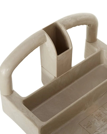 Xe Đẩy Tiện Ích Polymer 2 Tầng Rubbermaid FG450088BEIG Tải Trọng 226.76 kg, Gờ Cao