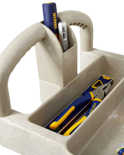 Xe Đẩy Tiện Ích Polymer 2 Tầng Rubbermaid FG450088BEIG Tải Trọng 226.76 kg, Gờ Cao