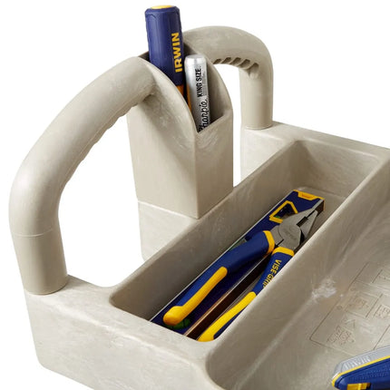 Xe Đẩy Tiện Ích Polymer 2 Tầng Rubbermaid FG450088BEIG Tải Trọng 226.76 kg, Gờ Cao