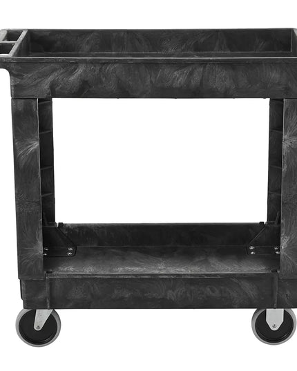 Xe Đẩy Tiện Ích Polymer 2 Tầng Rubbermaid FG9T6600BLA Tải Trọng 226.76 kg, Gờ Nâng