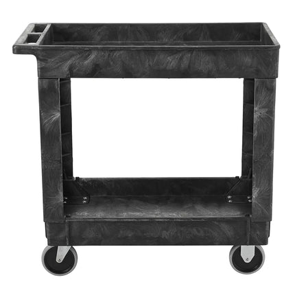 Xe Đẩy Tiện Ích Polymer 2 Tầng Rubbermaid FG9T6600BLA Tải Trọng 226.76 kg, Gờ Nâng