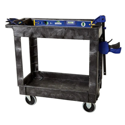 Xe Đẩy Tiện Ích Polymer 2 Tầng Rubbermaid FG9T6600BLA Tải Trọng 226.76 kg, Gờ Nâng
