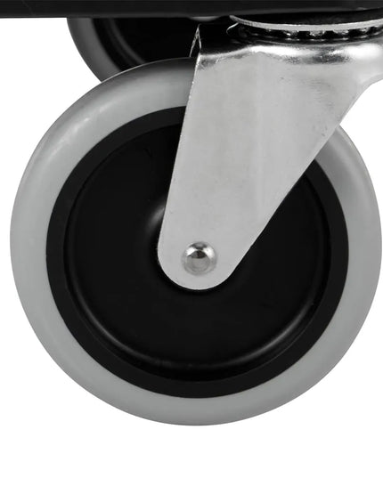 Xe Đẩy Tiện Ích Polymer 3 Tầng Rubbermaid FG345700BLA Tải Trọng 90.7 kg, Gờ Nâng
