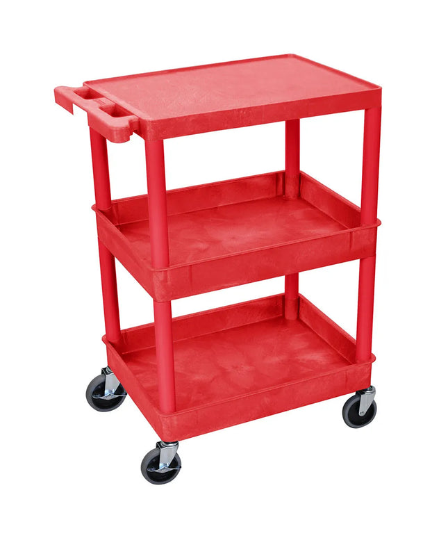 Xe Đẩy Tiện Ích Polymer Luxor 3 Tầng Tải Trọng 136.05 kg Thành Cao RDSTC211RD