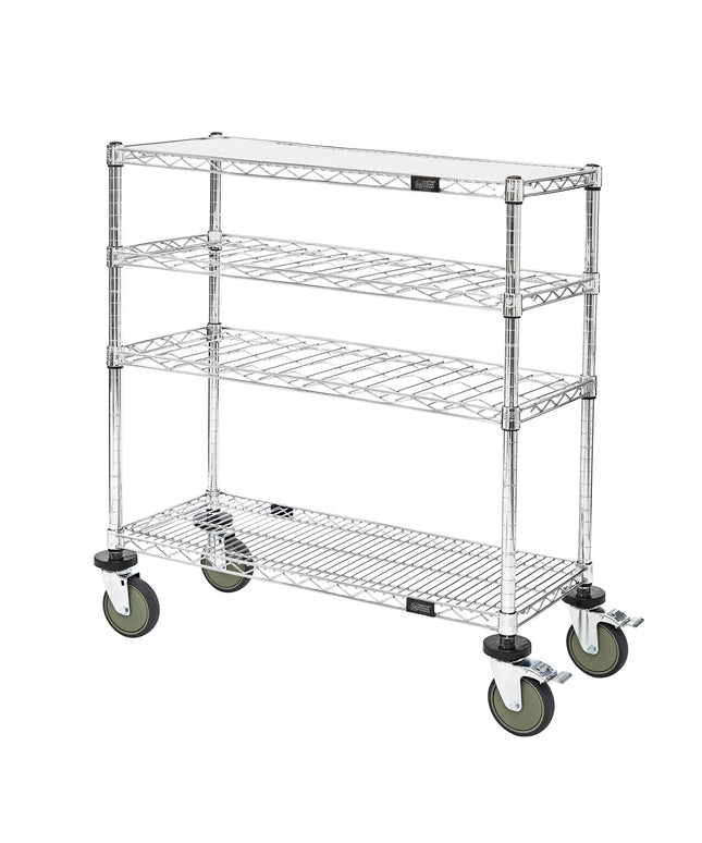 Xe Đẩy Tráng Miệng Chữ Nhật Quantum Food Service Thiết Kế Nhiều Tầng - Mạ Crôm (WRC-1436WSC)