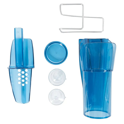 Xẻng Xúc Đá Tròn San Jamar SI5000 Saf-T-Scoop® Có Tấm Chắn Khớp Ngón Kèm Giá Đỡ Guardian™ Polycarbonate 296 ml