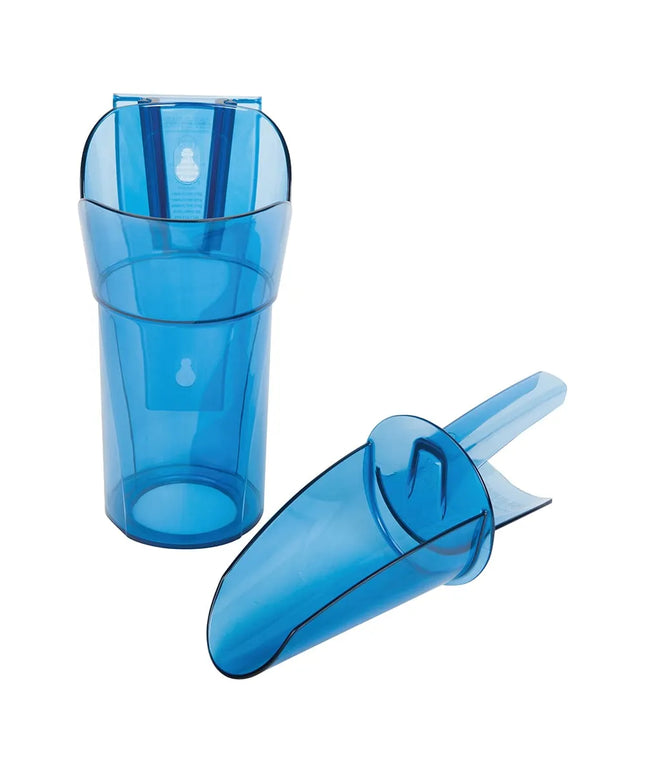 Xẻng Xúc Đá Tròn San Jamar SI7700 Saf-T-Scoop® Có Tấm Chắn Khớp Ngón Kèm Giá Đỡ Guardian™ Polycarbonate 710 ml