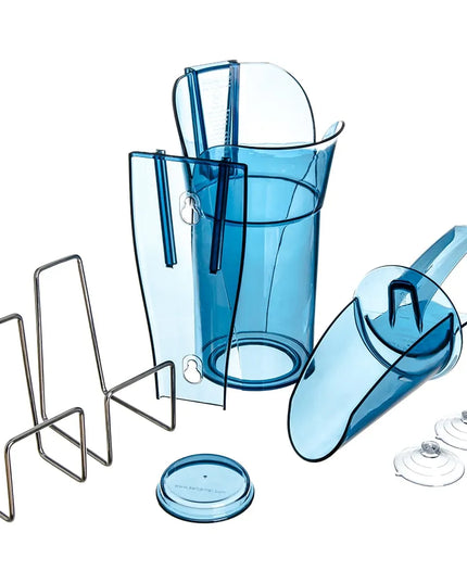 Xẻng Xúc Đá Tròn San Jamar SI7700 Saf-T-Scoop® Có Tấm Chắn Khớp Ngón Kèm Giá Đỡ Guardian™ Polycarbonate 710 ml