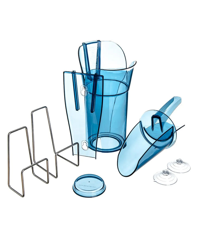 Xẻng Xúc Đá Tròn San Jamar SI7700 Saf-T-Scoop® Có Tấm Chắn Khớp Ngón Kèm Giá Đỡ Guardian™ Polycarbonate 710 ml