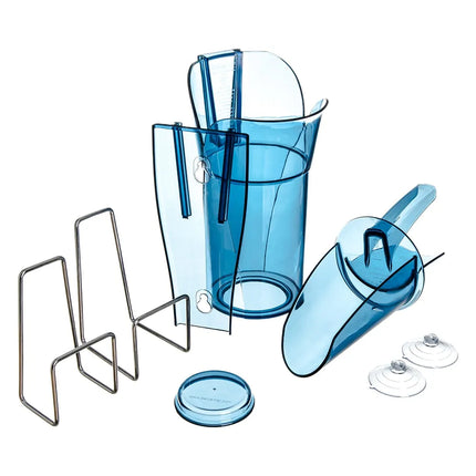 Xẻng Xúc Đá Tròn San Jamar SI7700 Saf-T-Scoop® Có Tấm Chắn Khớp Ngón Kèm Giá Đỡ Guardian™ Polycarbonate 710 ml